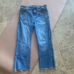 American Eagle Outfitters High Rise Kickboot Crop jeans